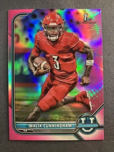 2021-22 Bowman University #11 Malik Cunningham Chrome Pink - Picture 1 of 2