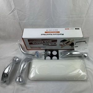 NEW Nail Beauty Hand Holder Cushion Pillow Arm Rest Table Support Manicure White - Picture 1 of 10