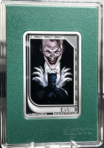 Moneda comercial Agoro The Art Of DC 2025 THE JOKER #471 esmeralda de colección 1 oz plata - Imagen 1 de 4
