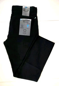 TAILOR VINTAGE-NWT-Men's Black Canaan Slim Fit Stretch Tech Pants-Size 36x30 - Picture 1 of 13
