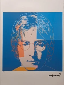 Andy Warhol Signed Lithograph - John Lennon - Certificate Leo Castelli - Picture 1 of 6