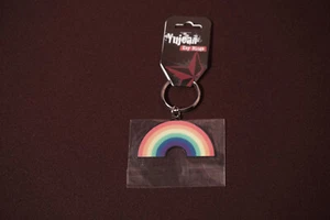 Rainbow Arch Metal Key Ring, Key Chain - Picture 1 of 1