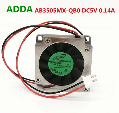 ADDA 5V 0.14A AB3505MX-QB0 3510 2-pin magnetic suspension metal fan - Image 1 of 4