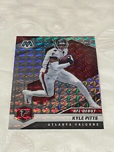 2021 Mosaic Kyle Pitts NFL Debut Mosaic Silver Prizm Rookie #250 Falcons