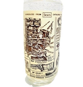 Sears Roebuck 1908 Catalog Promo Advertising Tumbler Drinking Glass - Picture 1 of 2