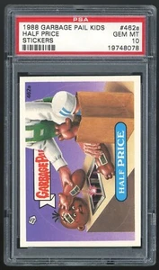 1988 Topps Garbage Pail Kids 12th Series #462a Half Price PSA 10 GEM MINT Os12 - Picture 1 of 3
