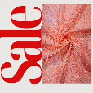 NEW  - Sword Sequins Fabric/Big Sequins Fabric Mesh/54 Inches Wide By Yard. - Picture 1 of 4