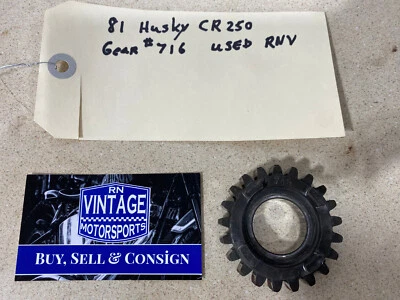 Husqvarna CR 250 1981 transmisión engranaje # 716 21 dientes vintage - usado. Foto 1 de 4