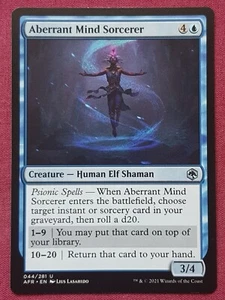 Magic The Gathering ADVENTURES IN FORGOTTEN REALMS ABERRANT MIND SORCERER MTG - Picture 1 of 2