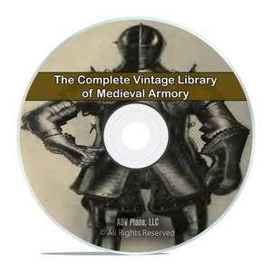 80 Classic Books on Medieval Armour & Weapons, Armor, Gun, Sword CD DVD H80 - Picture 1 of 9