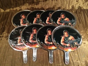 8 NEW OLD STOCK VINTAGE 80ER RAMBO SYLVESTER STALLONE 9" MYLAR BALLONS  - Bild 1 von 4