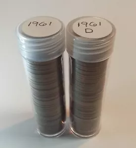 1961 (P) and (D) Linclln Cents (2) Tubes - Picture 1 of 1
