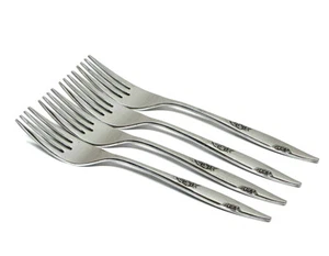 Oneida Rose Duet Ltd Dinner Forks 7 1/4”Stainless Flatware Glossy Set Of 4 - Picture 1 of 3