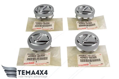 Genuine OEM WHEEL HUB CENTER CAP SET for LEXUS RX350 RX450h ES350 ES300h IS250 - Image 1 of 3