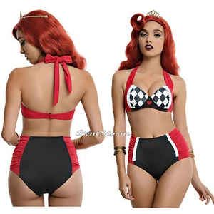 Disney Alicia en el País de las Maravillas Reina del Corazón Traje de Baño Bikini Parte Superior/Inferior - Imagen 1 de 9