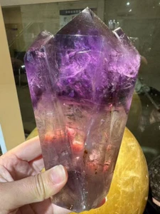 2.36LB Natural amethyst Quartz mineral specimen Reiki energy pillar Decor - Picture 1 of 6