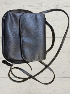 Handbag Small Buxton Genuine Leather Flap Shoulder Bag  Crossbody - Picture 1 of 6