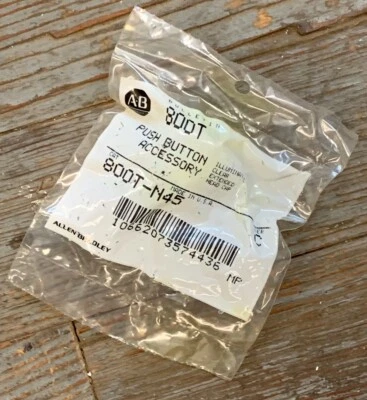 ALLEN BRADLEY 800T-N45 SER C PUSH BUTTON ACCESSORY CLEAR CAP NEW IN FACTORY PKG - Image 1 of 3