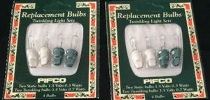 2 paquetes de bombillas navideñas pifco vintage ~ Luces parpadeantes (8 bombillas) - Imagen 1 de 5