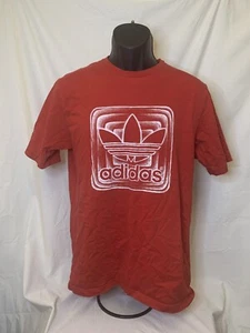 Mens Adidas Tshirt Rare Sample Red Tshirt Size Medium  - Picture 1 of 5