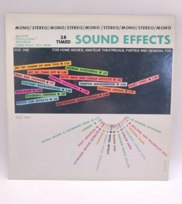 Realistic Records - 28 Timed Sound Effects LP (1970) - Vinyl LP - Mono/Stereo - Image 1 of 4