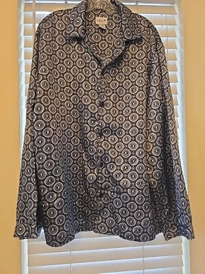 Vintage Playboy Under Wear Pajama Shirt All Over Print Polyester Men’s Size L - Image 1 of 4