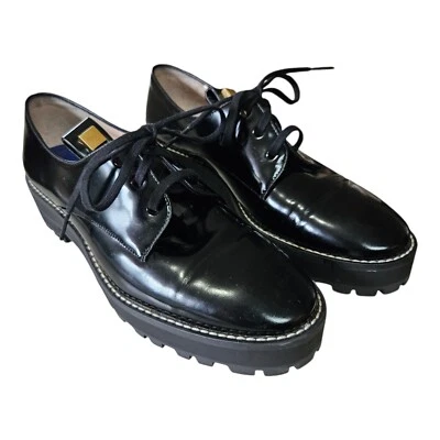 Zapatos Oxford Stuart Weitzman charol suela con lengüeta para mujer talla 6 M  Foto 1 de 4