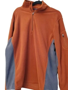 Alpine Design Rust/Orange And Gray Mens XL Fleece Pullover  - Picture 1 of 8