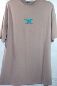 Camiseta Shein Para Mujer Manga Corta Estampado Gráfico Cuello Redondo Púrpura Talla PEQUEÑA - Imagen 1 de 6