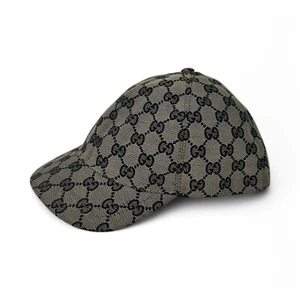 Authentic Gucci Kids Hat Supreme GG Monogram Beige and Navy - Picture 1 of 12