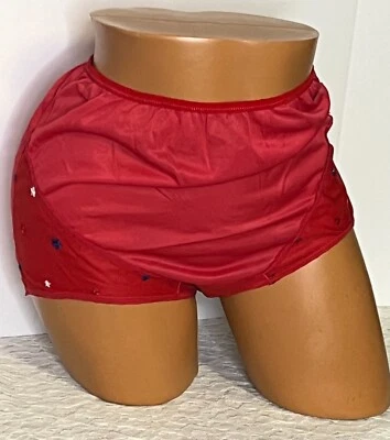 Vintage Red Brief Double Nylon Gusset Size 8 XL Rare - Image 1 of 4