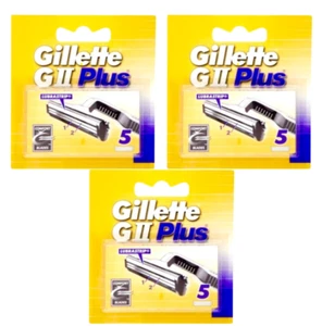 15x Gillette GII G 2 Plus Rasierklingen  Doppelklinge 3x5er Pack Neu und OVP - Bild 1 von 1