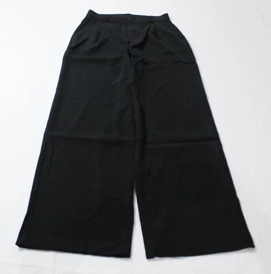 Pantalones para mujer AHA Selected cintura alta lisos largos BL1 negros medianos nuevos con etiquetas Foto 1 de 4