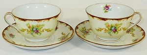 Lot: 2 Tea Cup & Saucer Sets (2 Paired Sets) Harmony House Fine China WEMBLEY - Picture 1 of 10