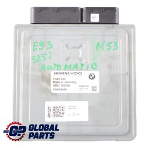BMW E60 LCI 525i E90 E91 325i N53 Engine Control Unit ECU DME 7586940 Automatic - Picture 1 of 11