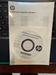 hp pavilion 27c curved display software and documentation - Picture 1 of 1