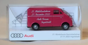 27. Modellautobörse Audi Forum am 27.11.2022, limitiert, DKW Schnelllaster, pink - Bild 1 von 5