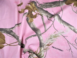 Fabric Cotton Face Mask Material Realtree AP Camouflage Pink OO35 - Picture 1 of 1