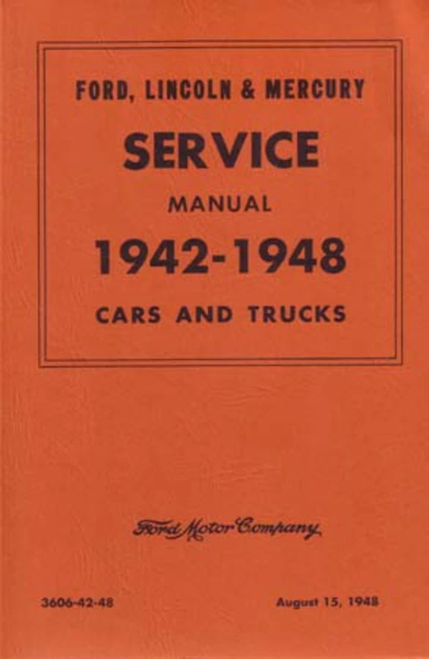 Ford Lincoln Mercury 1942 a 1948 manual de reparación de taller Foto 1 de 1