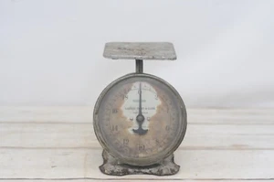 Antique Universal Family Scale 20 Pound Landers Frary & Clark Kitchen Scale Silv - Picture 1 of 10