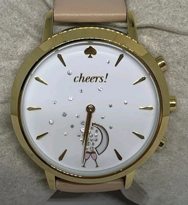 Kate Spade KST23105 Women Sand Leather Analog White Dial Hybrid Smartwatch HK795 - Image 1 of 3