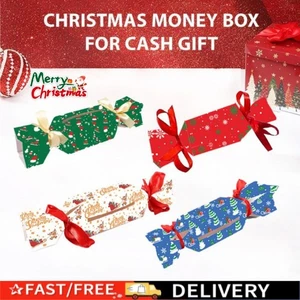 Christmas Gift Boxes 4 PCS-Multicolor Paper Holiday Party Crackers Candy Treats  - Picture 1 of 13
