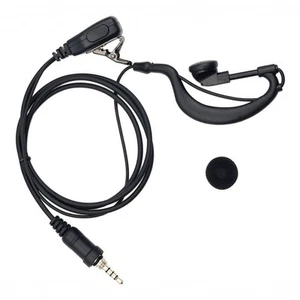G-shape Ear-hook Mic Earpiece Headset for Yaesu Radio VX-6R 1 Pin - Zdjęcie 1 z 7