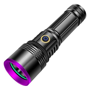 30W 365nm UV Flashlight USB Rechargeable UV Light High Power Black Light Flas... - Bild 1 von 9