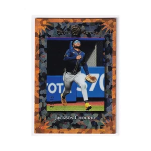 Jackson Chourio 2025 Panini Donruss Elite Series Orange Ice Milwaukee 33/75 - Bild 1 von 3