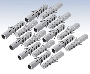 16 Pack Heavy Duty Plastic Expansion Wall Brick Concrete Anchors 12mm x 60mm - Picture 1 of 4