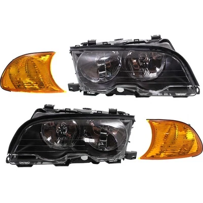 Headlight Kit For 2000 BMW 323Ci Driver and Passenger Side Amber Corner Light - Image 1 of 4