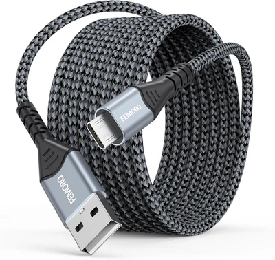 Micro USB Cable 15Ft, Extra Long Microusb 15 Foot Cord Fast Charging & Data Tran - Image 1 of 4