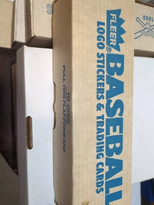 Juego completo de pegatinas y tarjetas coleccionables con logotipo de béisbol Fleer 1987 Foto 1 de 4