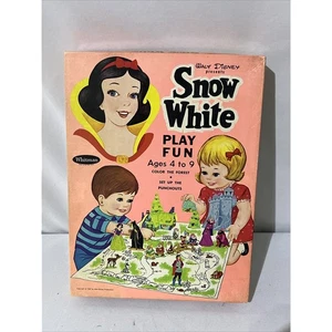1967 WHITMAN Rare Disney SNOW WHITE PLAY FUN Punchouts ~UNPUNCHED~ No 4736:1.00 - Picture 1 of 7